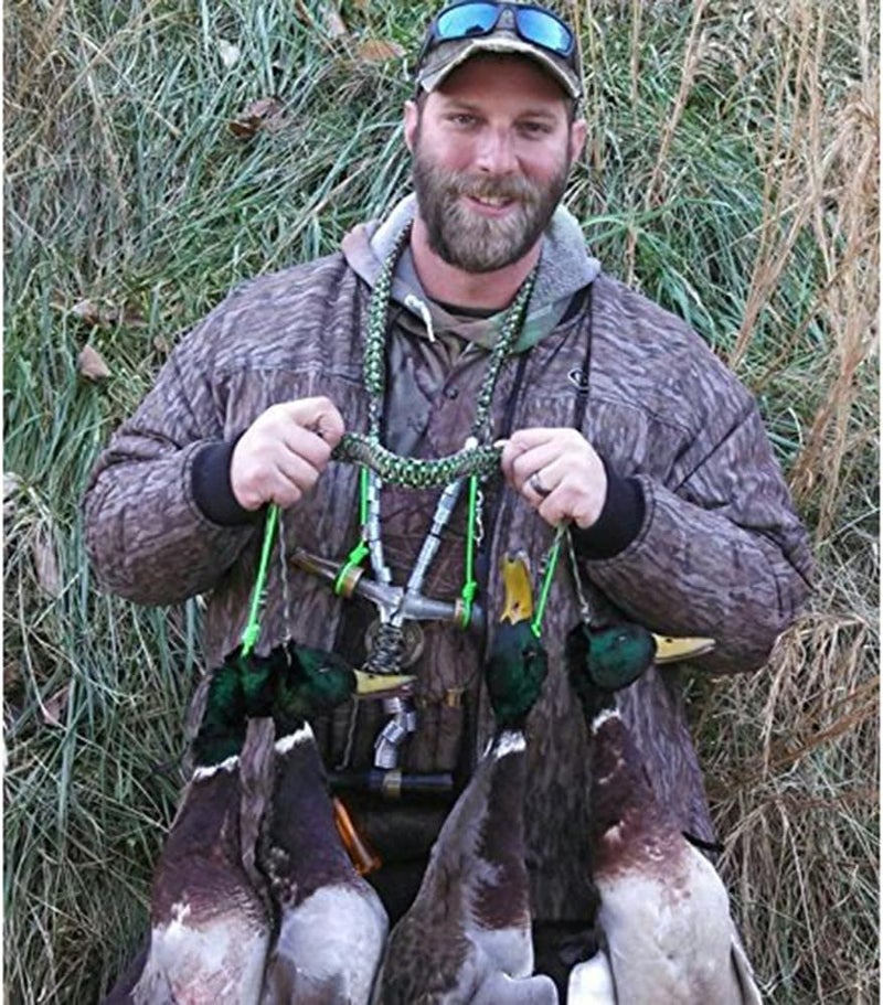PSKOOK Duck Call Lanyard Paracord Hunting Goose Calls 12/16/20 Adjustable Loops Outdoor Predator Gear for Pheasant Waterfowl Hand Braided Necklace - Image 5